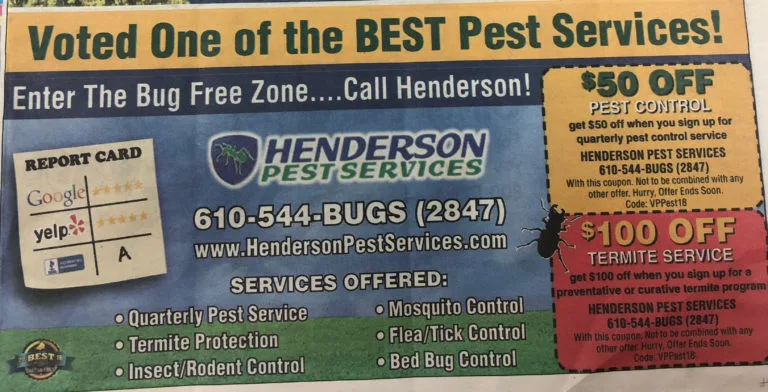 Henderson Pest Services Voted One of the Best in Pest Control